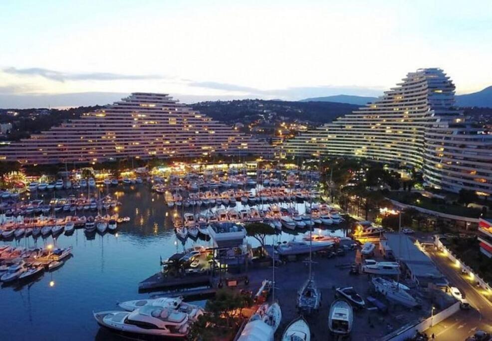 Superbe Appartement Front De Mer Villeneuve-Loubet Esterno foto